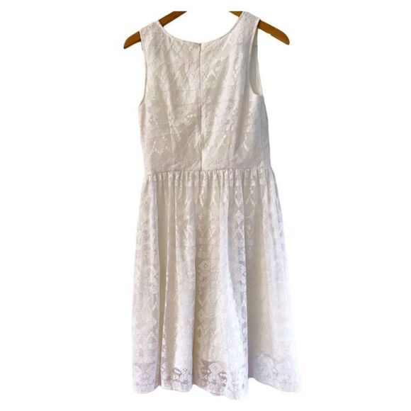Sundance "In a Heartbeat" White Lace Sleeveless Dress, Size 12 - Picture 2 of 6
